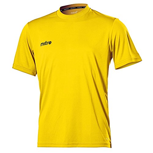 Mitre Herren Camero Kurzärmliges Fußball-Shirt Match Day, Gelb, X-Large/46-48 Inch von Mitre