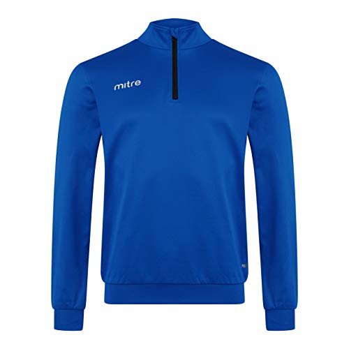 Mitre Herren Edge 1/4 Zip Top, königsblau, Größe S von Mitre