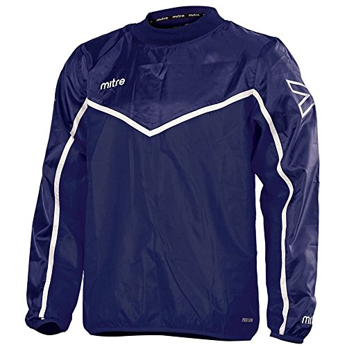 Mitre Herren Primero Overhead Fußball Training Jacke XL Marineblau/weiß von Mitre