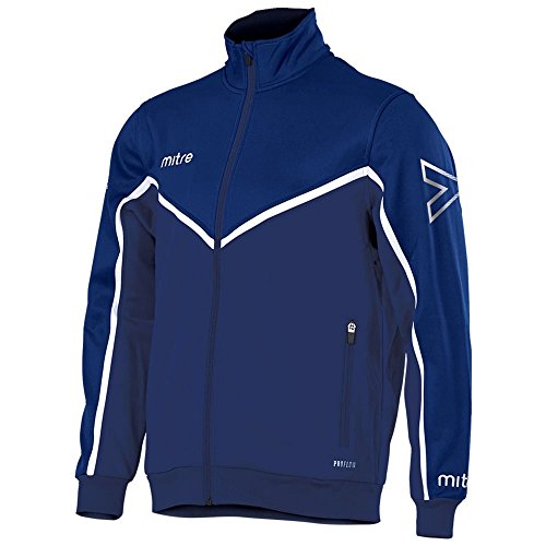 Mitre Herren Primero Poly Fußball Training Track Jacket XL Marineblau/weiß von Mitre