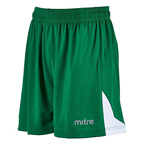 Mitre Herren Prism Fußball Training Shorts M Smaragdgrün/Weiß von Mitre