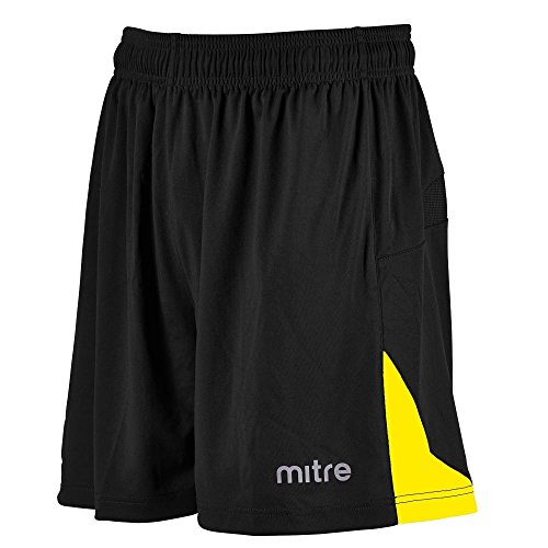 Mitre Herren Prism Fußball Training Shorts XS Blk/YEL von Mitre