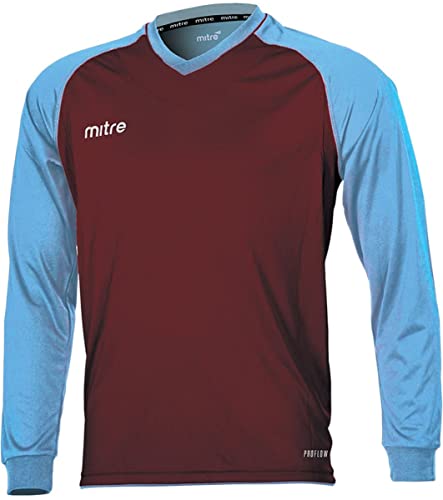 Mitre Herren 's Cabrio Fußball Match Day Shirt XXL Maroon/Sky von Mitre