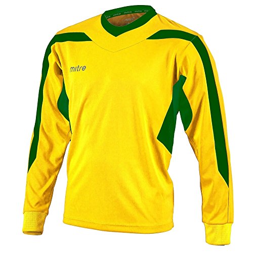 Mitre Herren 's Frequenz Fußball Match Day Shirt XL Yellow/Emerald von Mitre