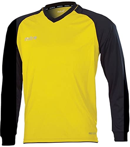 Mitre Kinder Cabrio Fußball Match Day Shirt XS Yellow/Black/Black von Mitre