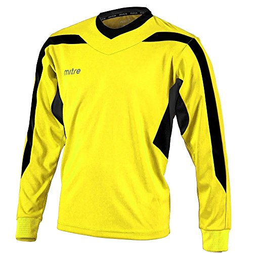 Mitre Kinder Frequenz Fußball Match Day Shirt S gelb/schwarz von Mitre
