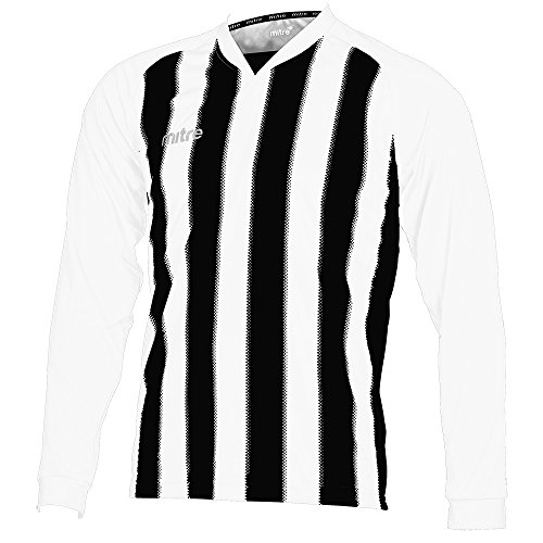 Mitre Kinder Optimieren Fußball Match Day Shirt L weiß/schwarz von Mitre