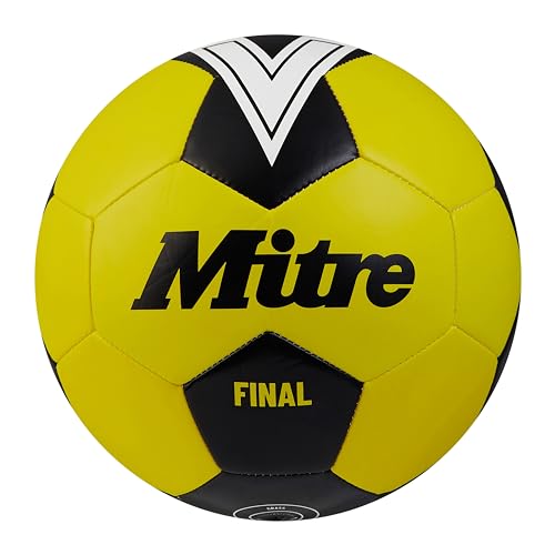 Mitre Unisex-Erwachsene Final 24 Fußball, Fluo Gelb/Schwarz, 5 von Mitre