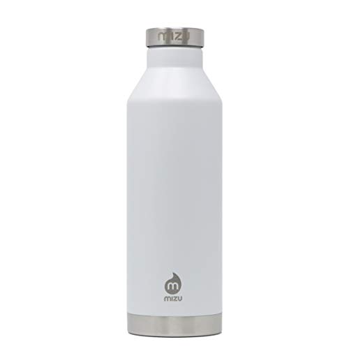 Mizu Life V8 Trinkflasche, Enduro White, 800ml von Mizu