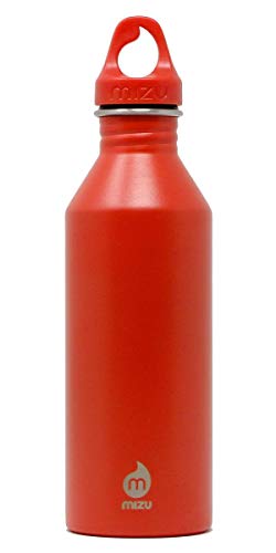 Mizu M8 Edelstahl-Wasserflasche, orange, 750 ml von Mizu