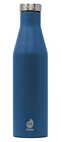 Mizu S6 Insualted Edelstahl-Wasserflasche, Ozeanblau, 600 ml von Mizu