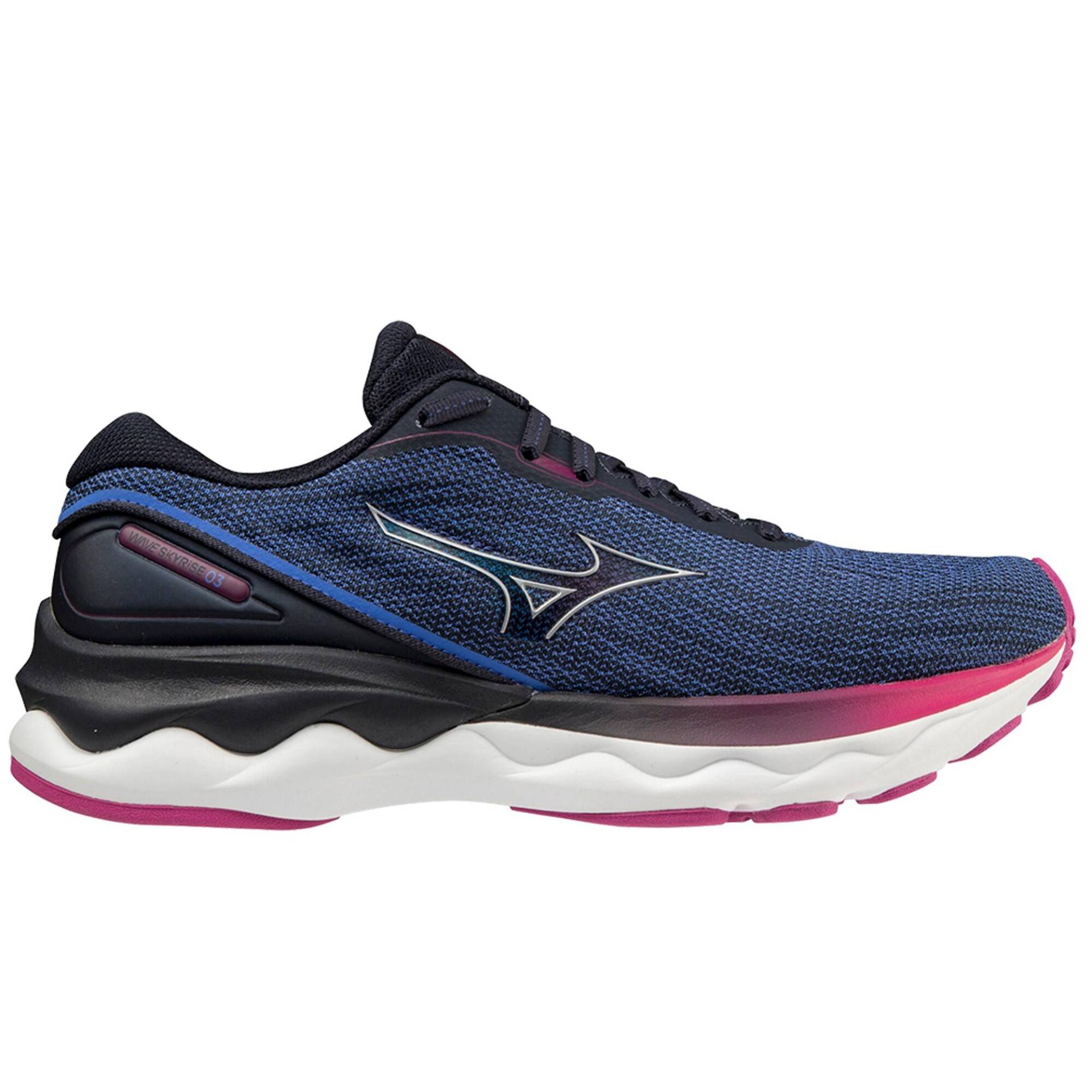 Laufschuhe Damen Mizuno - Wave Skyrise blau schwarz pink von Mizuno