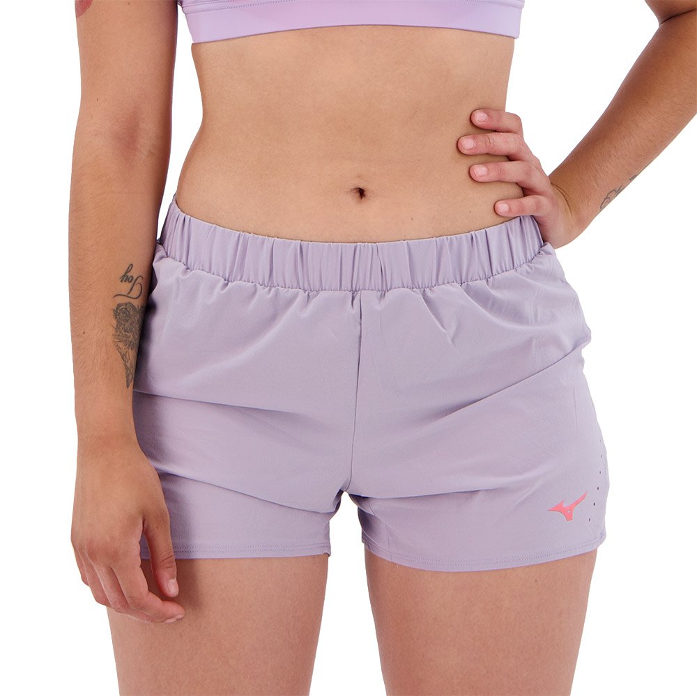 Mizuno Aero 4.5´´ Shorts Lila L Frau von Mizuno