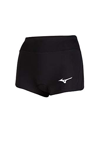 Mizuno Apex Volleyball-Shorts für Damen, 6,3 cm Innennaht, Schwarz, Größe S von Mizuno