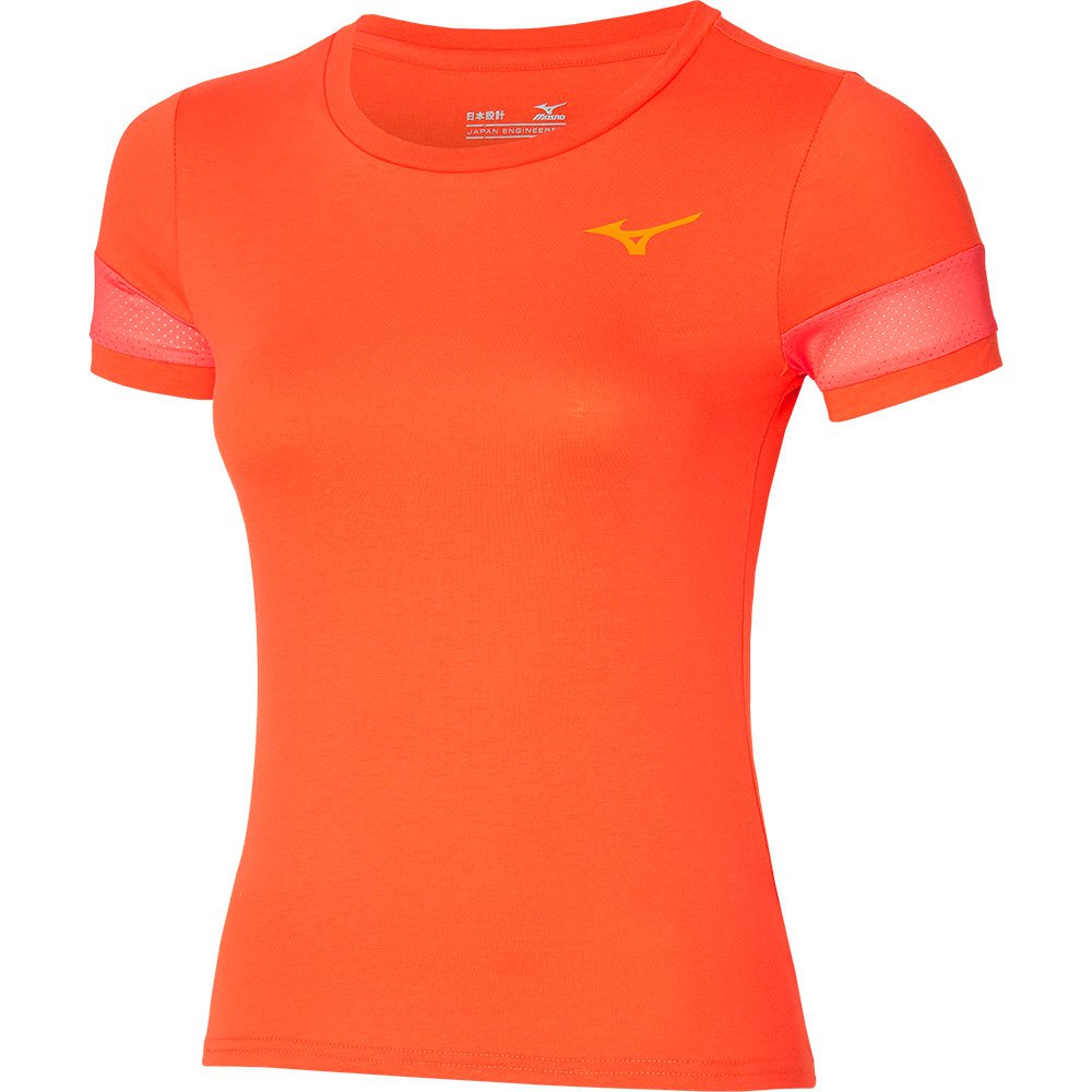 Mizuno Athletics Short Sleeve T-shirt Orange L Frau von Mizuno