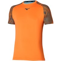 Mizuno Charge Shadow T-Shirt Herren in orange, Größe: XXL von Mizuno