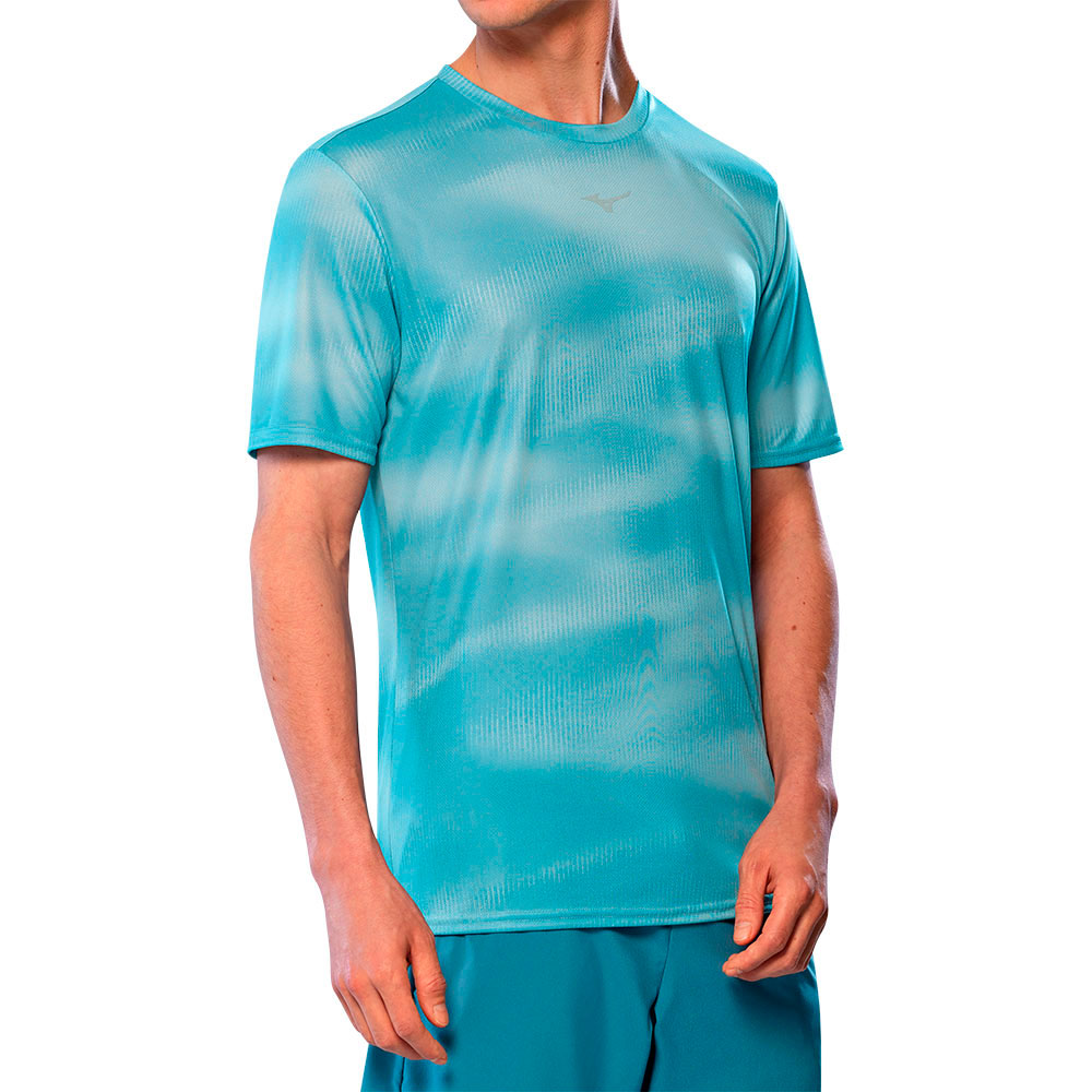 Mizuno Core Graphic Short Sleeve T-shirt Blau 2XL Mann von Mizuno
