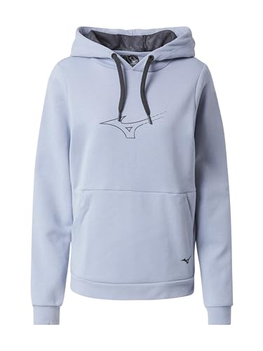 Mizuno Damen Athletic Hoody Kapuzen-Sweatshirt, Blauer Blizzard, XS von Mizuno