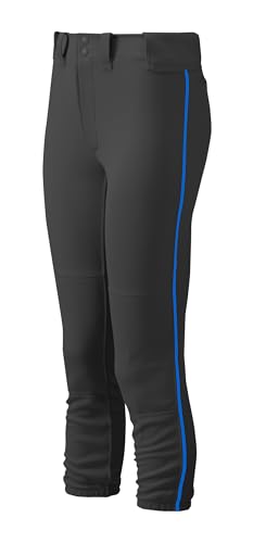 Mizuno Damen Gürtel Select Paspel Hose, Damen, 350314.9052.04.S, Schwarz/Königsblau, S von Mizuno