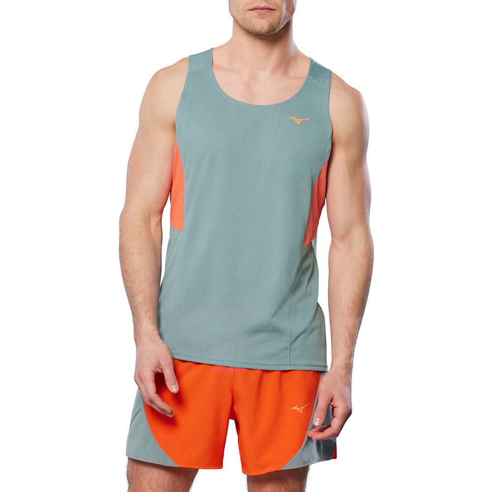 Mizuno Dryaeroflow Sleeveless T-shirt Orange S Mann von Mizuno