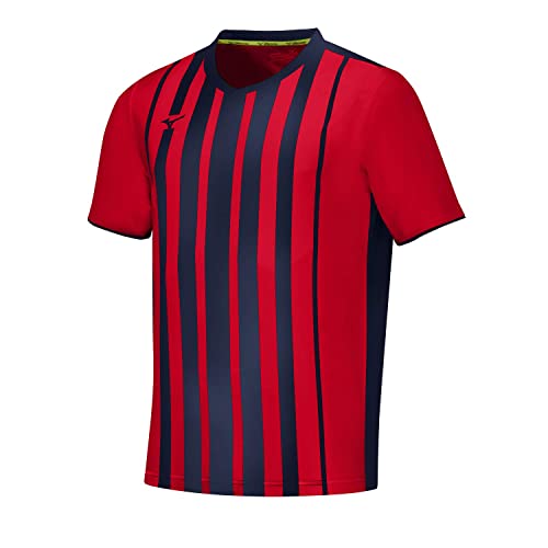 Mizuno G Shirt Shima M Herren, Herren, T-Shirts, P2FA9A01, rot/Marineblau, XL von Mizuno