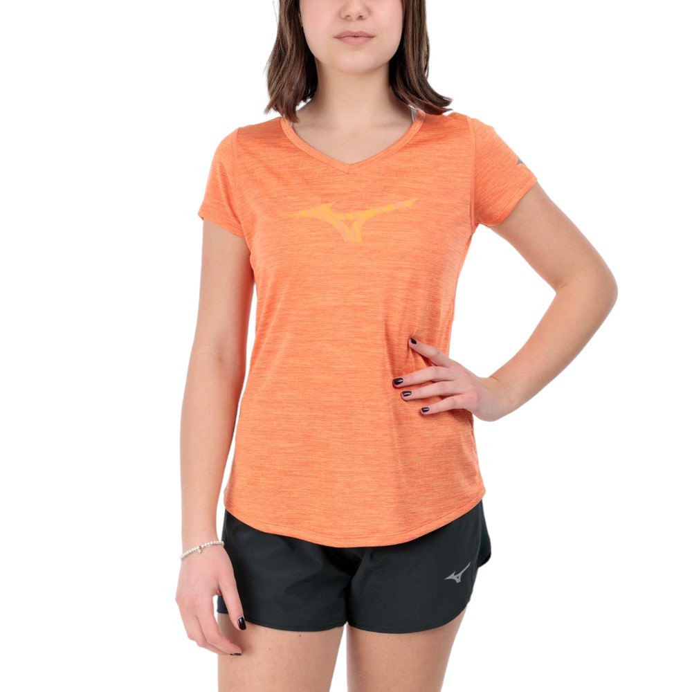 Mizuno Impulse Core Rb Short Sleeve T-shirt Orange XS Frau von Mizuno