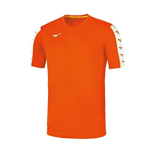 Mizuno Nara Tee M Herren-T-Shirts, Herren, T-Shirts, 32FA9A51, Orange, XL von Mizuno