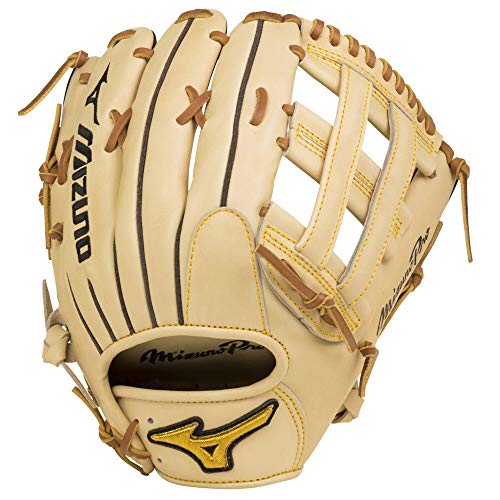 Mizuno Pro Baseballhandschuh Serie, Pro GMP2-700DH Outfield Model Gloves, Tan, Tan H Web, 12.75"- Deep Pocket von Mizuno