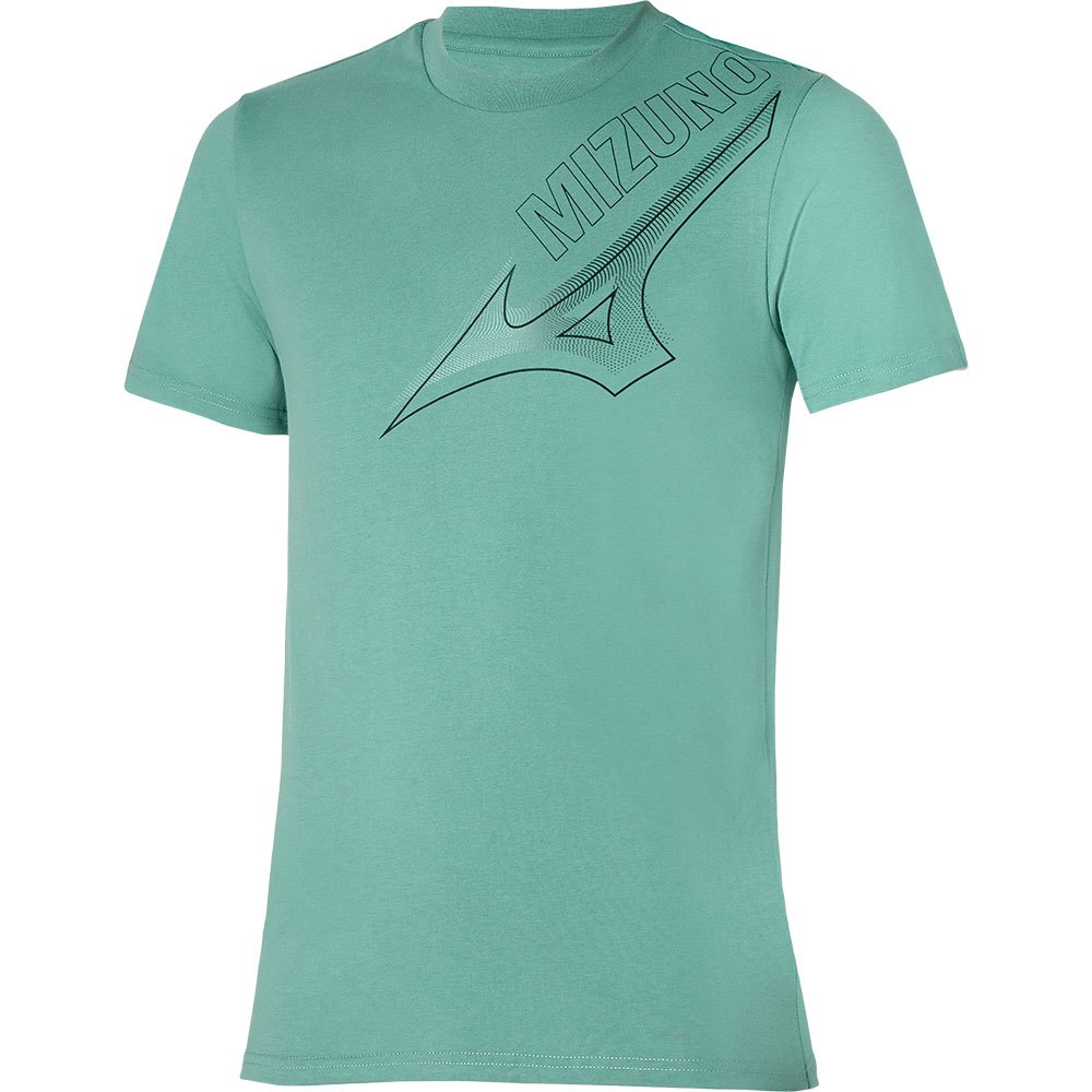 Mizuno Release Graphic Short Sleeve T-shirt Grün XL Mann von Mizuno