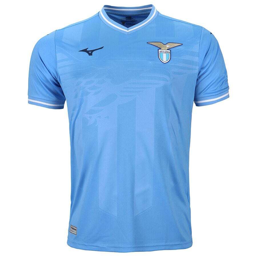 Mizuno Ss Lazio 23/24 Junior Short Sleeve T-shirt Home Blau 128 cm von Mizuno
