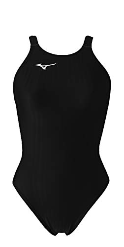 Mizuno Stream Ace Damen-Badeanzug mit dicken Trägern, Damen, Stream Ace Thick Strap, schwarz, 34 von Mizuno