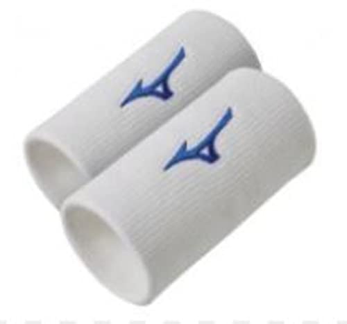 Mizuno Unisex-Armband lang 1 Paar, weiß/blau, Einheitsgröße von Mizuno