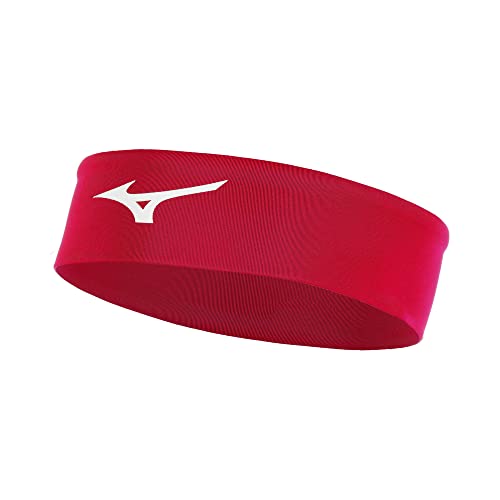 Mizuno Unisex-Erwachsene Spieler-Kopfband Stirnband, rot, One Size Fits Most von Mizuno