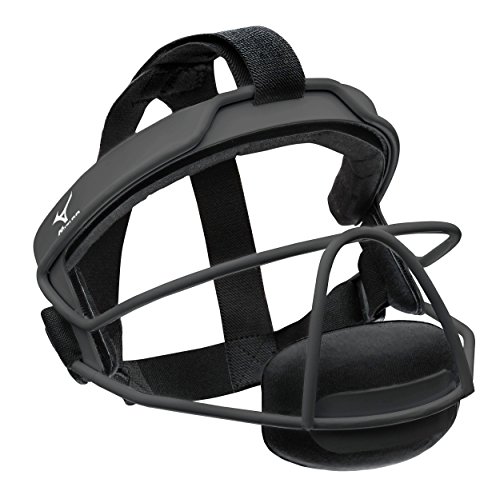 Mizuno Unisex-Erwachsene Wire Fastpitch Softball Feldermaske L/XL Fielders Maske – MFF900, Schwarz, X-Large von Mizuno