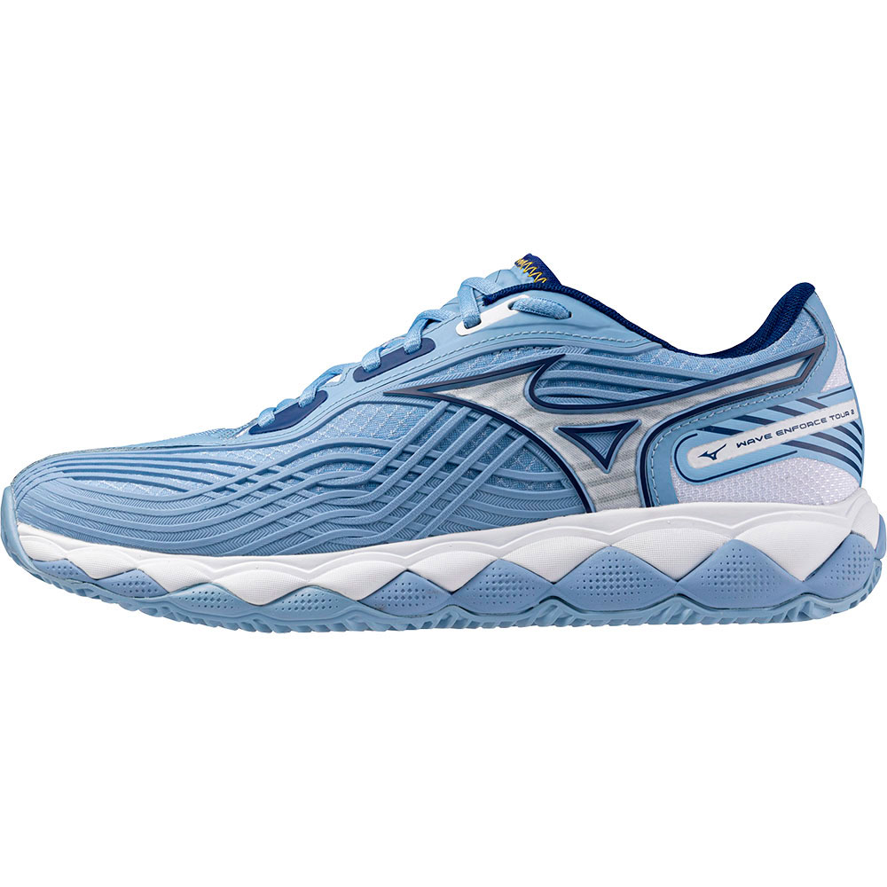 Mizuno Wave Enforce Tour 2 Cc Clay Shoes Blau EU 41 Frau von Mizuno