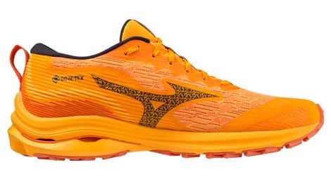 mizuno wave rider gtx running schuh orange rot von Mizuno