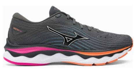 mizuno wave sky 6 damen running schuh grau pink von Mizuno