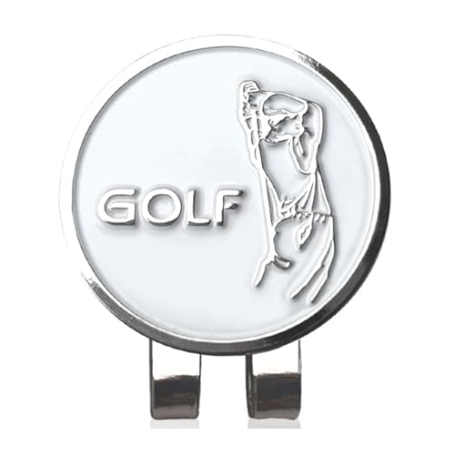 Mllepjdh Golfball-Marker mit Hutclip, lustiges tolles Golfgeschenk, Golfplatz-Werkzeug, für Herren und Damen, lustiges Geschenk für Golfliebhaber, Golfmarker-Clip von Mllepjdh