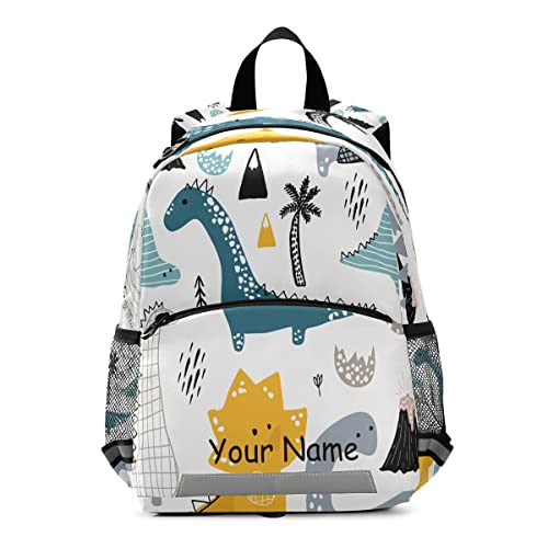 Individueller Kinderrucksack, personalisierter Rucksack mit Namen, Dino skandinavischer Kindergarten Schultasche für Kleinkind Mädchen Jungen von Mnsruu