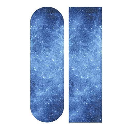 MNSRUU Deep Outer Space Galaxy Skateboard-Griffband, 1 Blatt, für Roller, Deck, Sandpapier, 22,9 x 83,8 cm von Mnsruu