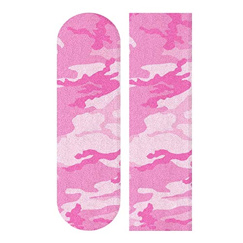 MNSRUU Skateboard-Griffband, Pink Camouflage-Muster, Griptape, Schleifpapier für Roller, Rollerboard, 22,9 x 83,1 cm von Mnsruu