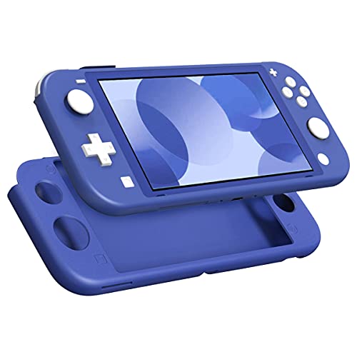 MoKo Hülle Kompatibel mit Nintendo Switch Lite, Schützhülle Silikon Switch Lite Tasche rutschfest Stoßfest Ultradünn Case Zubehör für Switch Lite Konsole und Controller - Blau von MoKo