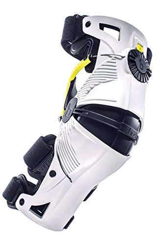 MOBIUS Orthesen X8 (Paar) – weiß/gelb – small Knieschützer Unisex Erwachsene, FR: S (Größe Hersteller: S) von MOBIUS