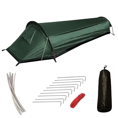 Zelt 1 Person, Biwakzelt Campingzelt Ultraleicht Wasserdicht 1 Mann Zelt mit Tragbare Tasche Rucksackzelte Wanderzelt Trekkingzelt Camping Tent für Wandern Bergsteigen Wildcampen von Mocoli
