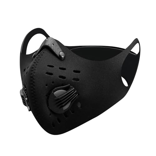 Mocoocouture Sportgesichtsmaske Aktiver Kohlenstofffilter Reiten Mund Deckt PM2.5 Staubdicht Wiederverwendbar Waschbarer Radsportmaske Pisiqi Staubgesichtsmund Abdeckung Halbsport Sport von Mocoocouture