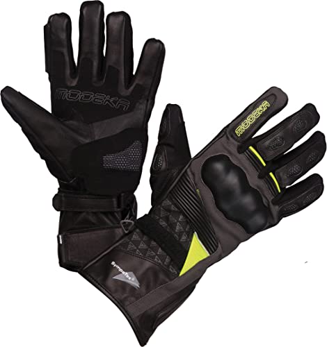 Modeka Panamericana Motorradhandschuhe (Black/Neon,8) von Modeka