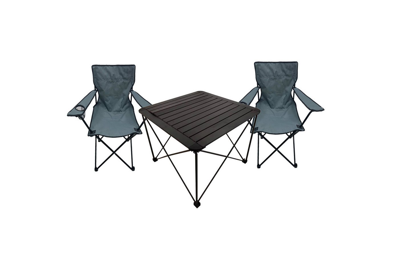 Mojawo Essgruppe 3er Campingmöbel Set Campingtisch Campingstuhl Regiestuhl Anglerstuhl von Mojawo