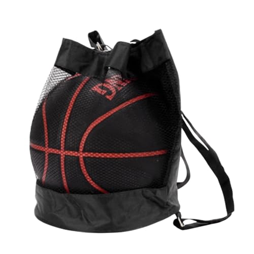 Molinter Ballnetz Basketball Tasche Balltaschen Beutel Rucksack Schultergurt tragbare Balltasche mit Kordelzug für Basketball Volleyball Baseballv (A) von Molinter