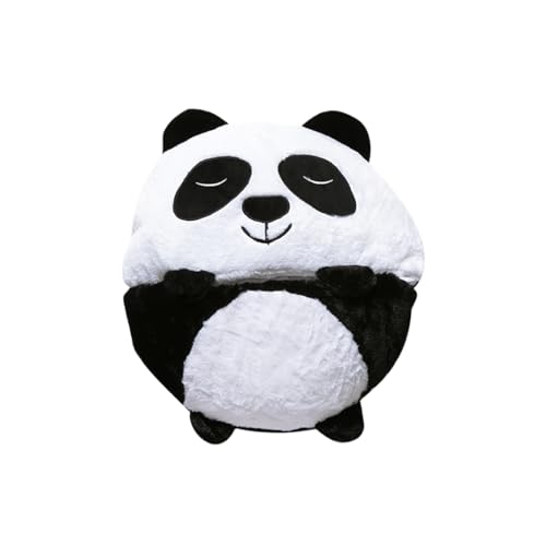 Molinter Panda Schlafsack Kinderspielkissen Glücklicher Schlafsack Cartoon Tier 2 in 1 Zusammenfaltbarer Kinderschlafsack mit Kissen (180cmx70cm(1100g)) von Molinter