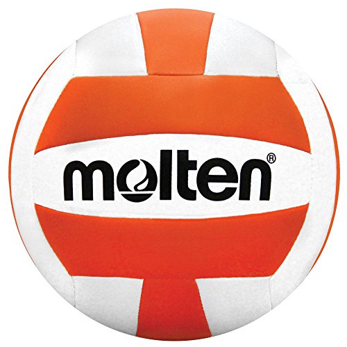 Molten Camp Volleyball, Orange/Weiß, offizielles Lizenzprodukt (MS500-ORA) von Molten